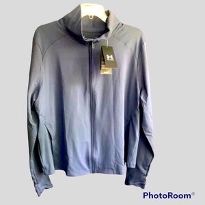 Under Armour Athletic Jacket Size 1X NWT ($80) Zippered Gray/Blue